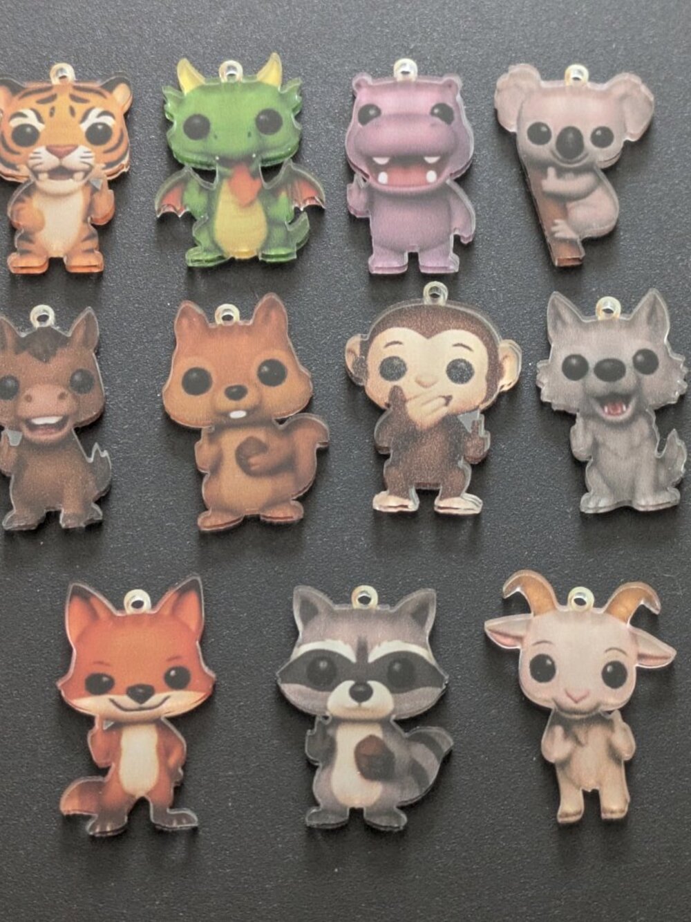 NEW! Animal Acrylic Charms - Please Read Description Carefully!